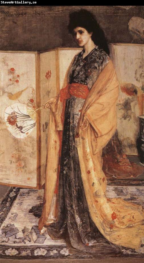 James Mcneill Whistler Whistler-s passion for all things oriental is presented here in his the princess from the Land of Porcelain